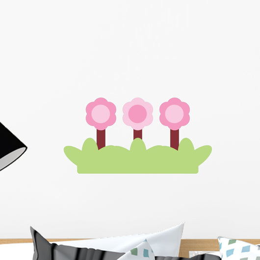 Cute Little Trio Pink Wall Decal