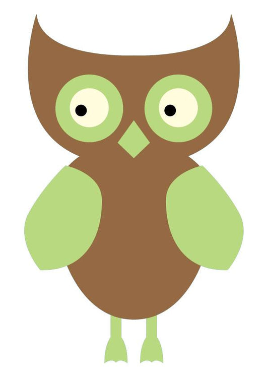 Cute Little Owl Wall Decal