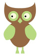 Cute Little Owl Wall Decal