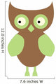 Cute Little Owl Wall Decal