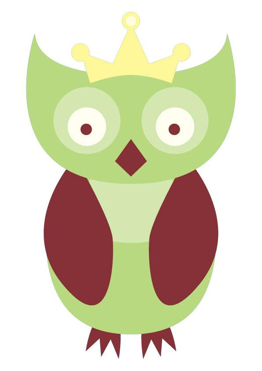Cute Little Owl Wall Decal