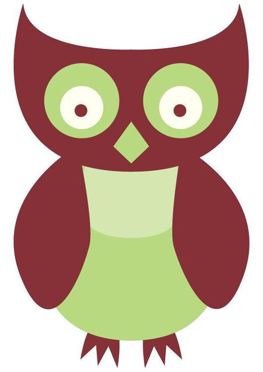 Cute Little Owl Wall Decal