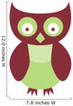 Cute Little Owl Wall Decal