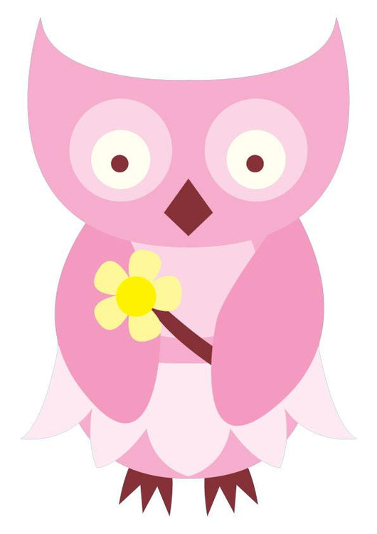 Cute Little Owl Wall Decal