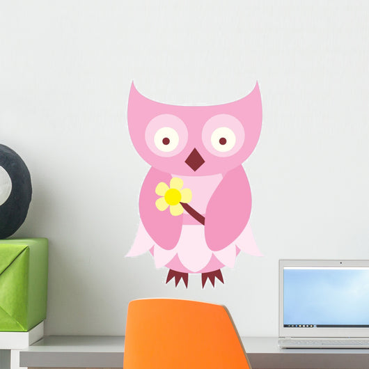 Cute Little Owl Wall Decal