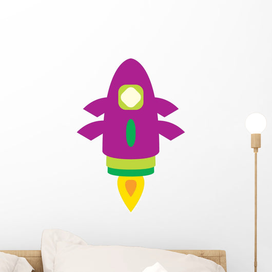 Cute Little Rocket Wall Decal