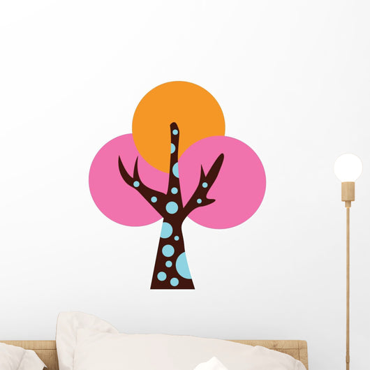 Abstract Colorful Tree Wall Decal