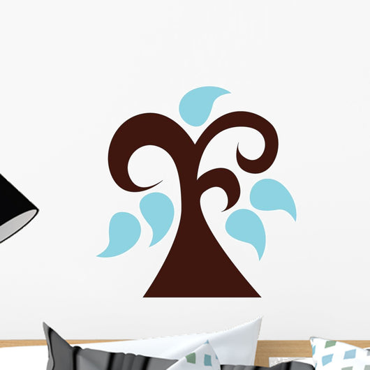 Abstract Technicolor Tree Wall Decal
