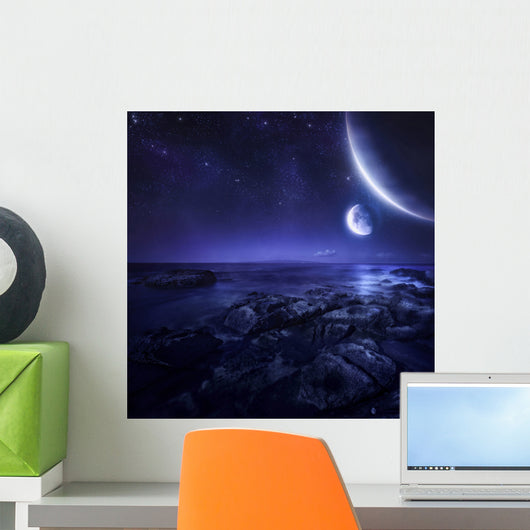 Nearby Planets Hover over Wall Decal