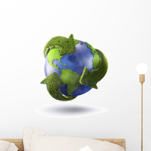 3D Rendering Planet Earth Wall Decal Design 1