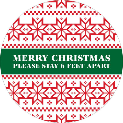 Holiday Floor Decal | Merry Christmas 12" Floor Decal