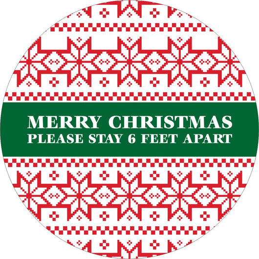 Holiday Floor Decal | Merry Christmas 12