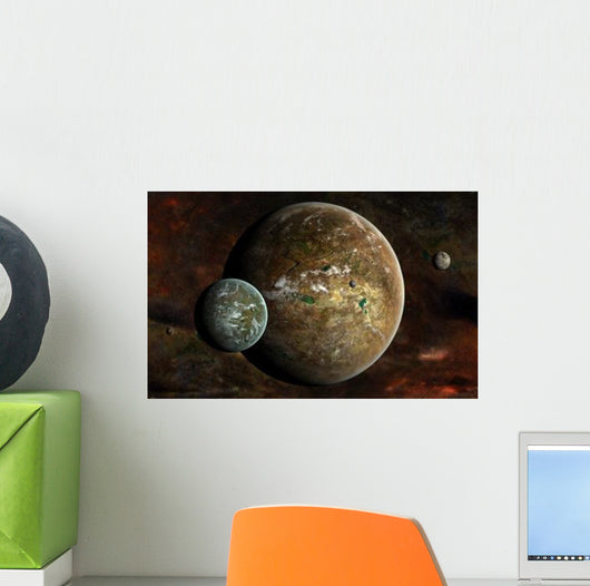 System Extraterrestrial Planets and Wall Decal