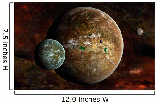 System Extraterrestrial Planets and Wall Decal