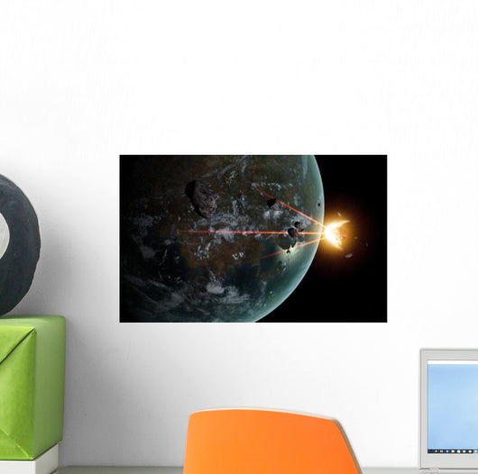 Laser Anti-asteroid Defense System Wall Decal