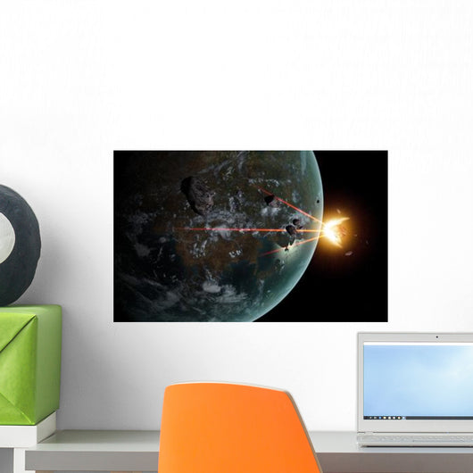 Laser Anti-asteroid Defense System Wall Decal