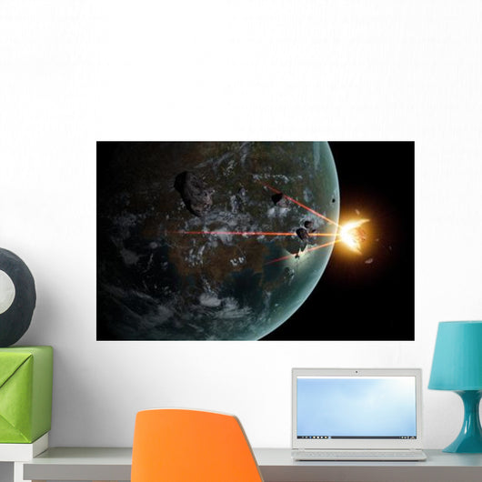 Laser Anti-asteroid Defense System Wall Decal