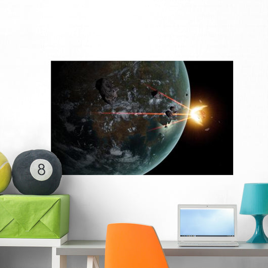 Laser Anti-asteroid Defense System Wall Decal