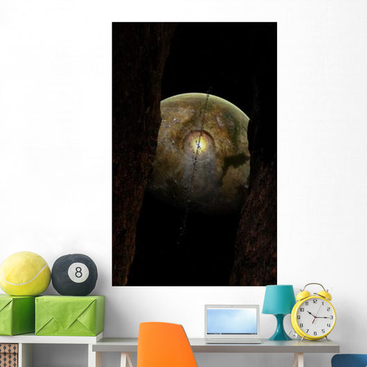 Ring Debris around Extraterrestrial Wall Decal