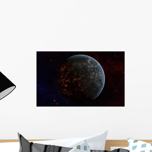 Artist's Concept Extraterrestrial Planet Wall Decal Design 3