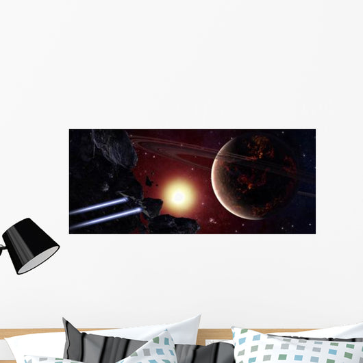 Stealth Fighter En Route Wall Decal