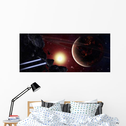 Stealth Fighter En Route Wall Decal