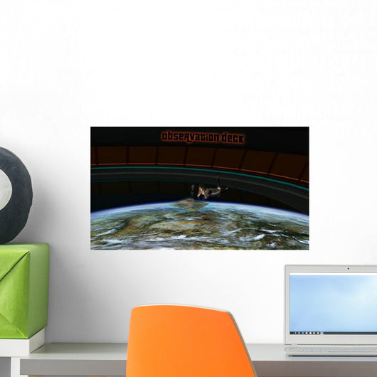 Woman Studies World beneath Wall Decal