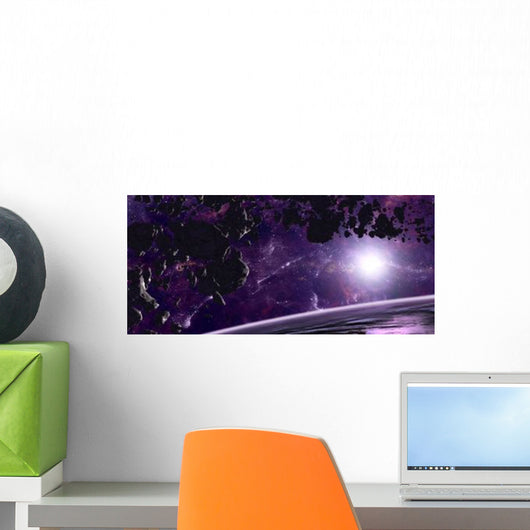 Artist's Concept Asteroid Field Wall Decal