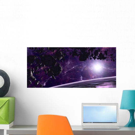 Artist's Concept Asteroid Field Wall Decal