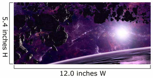Artist's Concept Asteroid Field Wall Decal