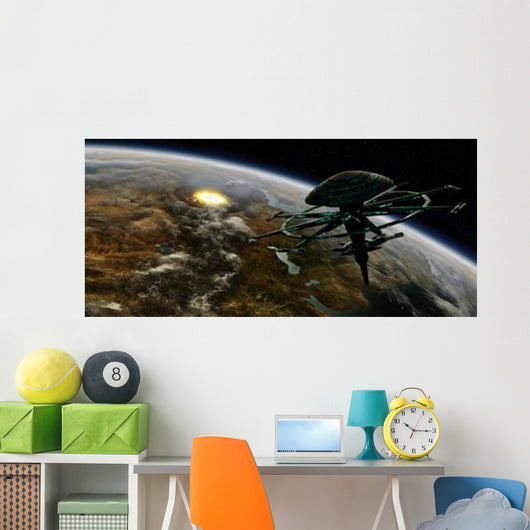 Space Station Orbits Terrestrial Wall Decal