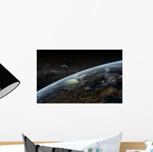 Space Station Orbits Hypothetical Wall Decal