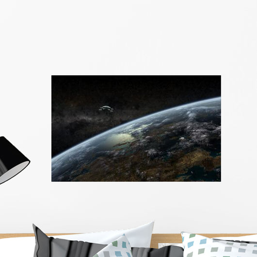 Space Station Orbits Hypothetical Wall Decal