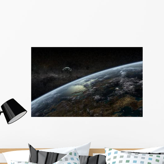 Space Station Orbits Hypothetical Wall Decal