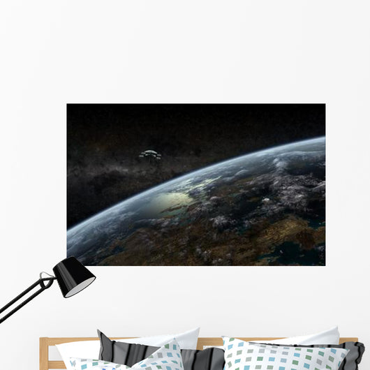 Space Station Orbits Hypothetical Wall Decal