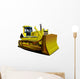 Yellow Construction Bulldozer Wall Decal