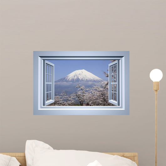 MT Fuji Wallmonkeys Window Wall Decal
