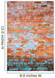 Distressed Brick Wall Decal Wall Decal