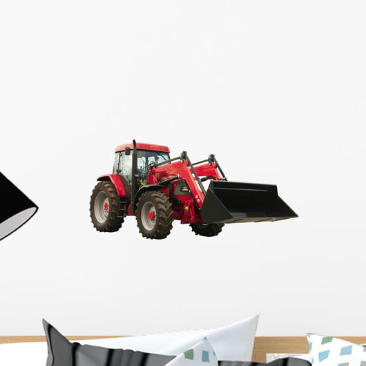 Red Tractor Wall Decal
