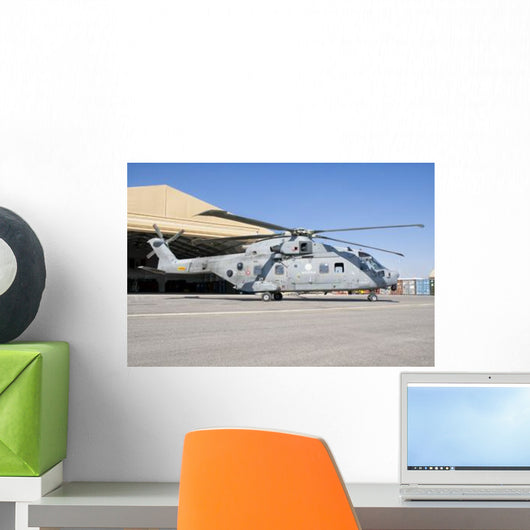 Italian Navy Eh101 Helicopter Wall Decal Design 2