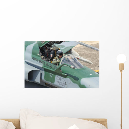 Pilot Sitting Cockpit Brazilian Wall Decal