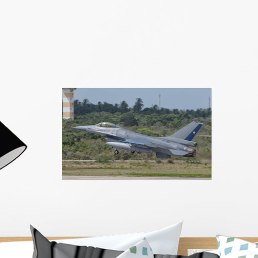 Chilean Air Force F-16 Wall Decal Design 1