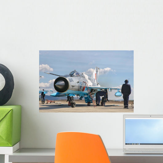 Ground Crew Conducts Maintenance Wall Decal