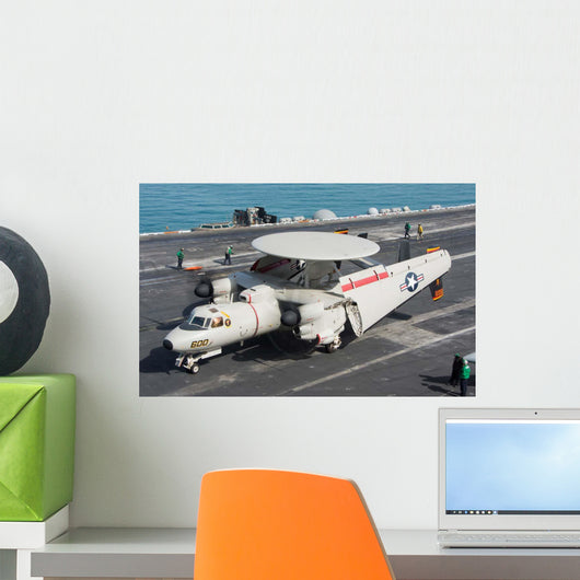 E-2d Advanced Hawkeye aboard Wall Decal Design 2