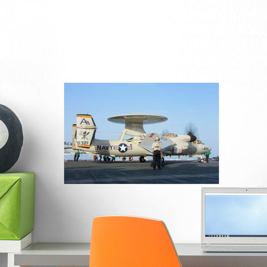 E-2d Advanced Hawkeye aboard Wall Decal Design 1