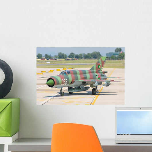Bulgarian Air Force Mig-21 Wall Decal Design 2
