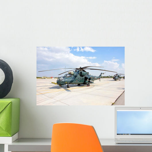 Azerbaijan Air Force Mi-35 Wall Decal Design 2