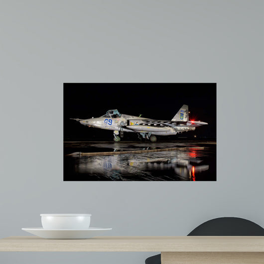 Ukrainian Air Force Su-25 Wall Decal Design 3