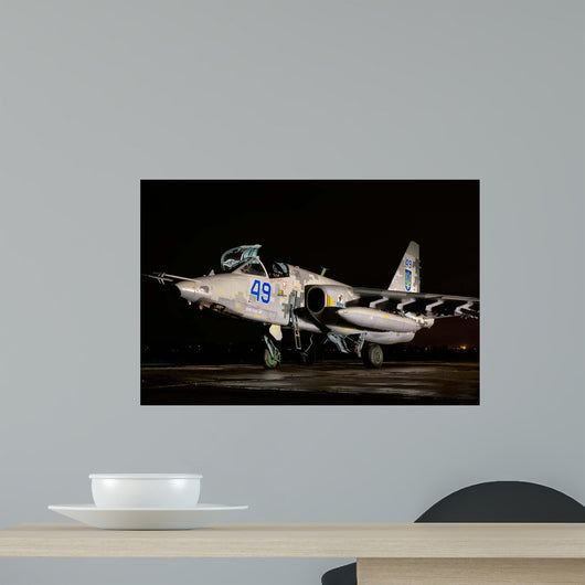 Ukrainian Air Force Su-25 Wall Decal Design 1
