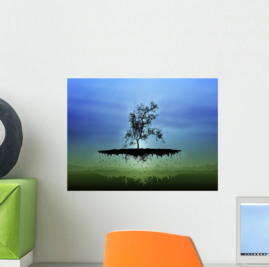 Digitally Generated Image Flying Wall Decal Design 2